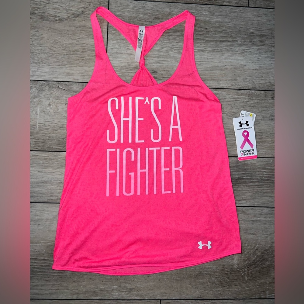 Under Armour Pink Breast Cancer Tank Size M